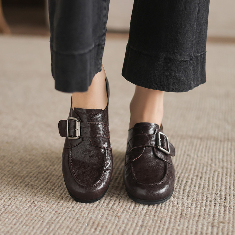 Dark brown Buckle loafer