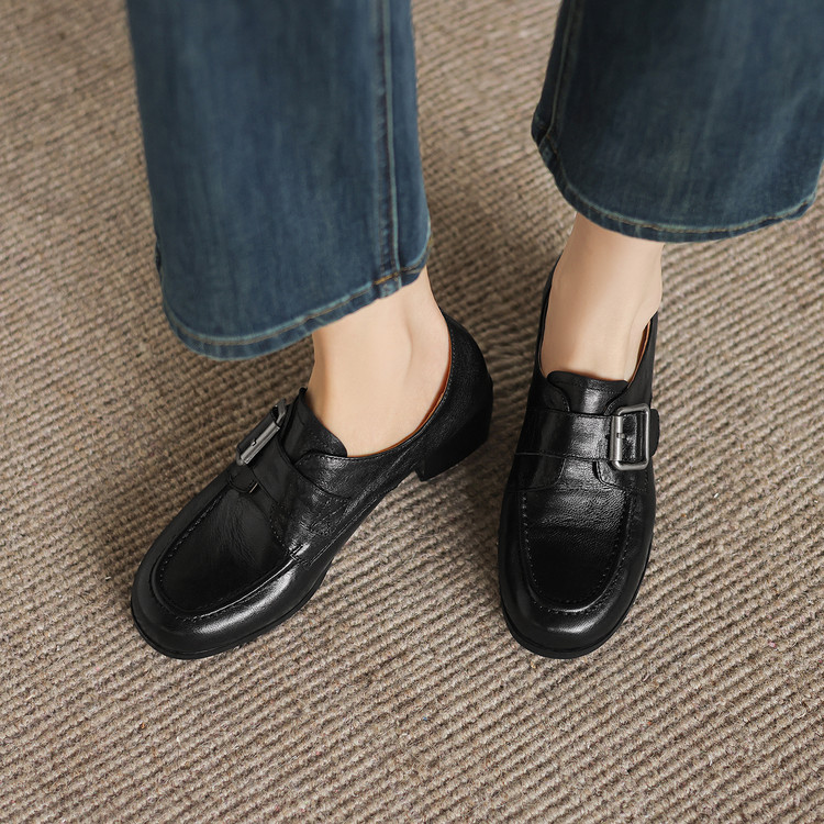 Black Buckle loafer