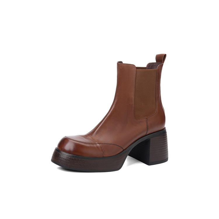 Brown Platform Boots