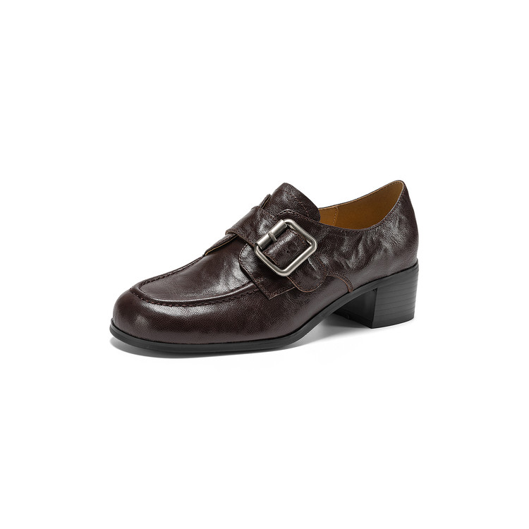 Dark brown Buckle loafer