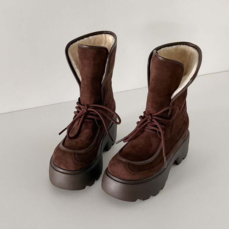 Chunky Lace-up Boots