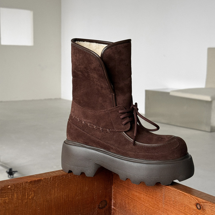 Chunky Lace-up Boots