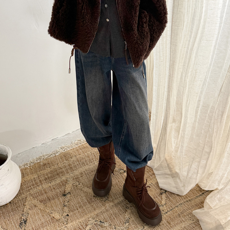 Chunky Lace-up Boots