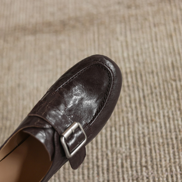 Dark brown Buckle loafer
