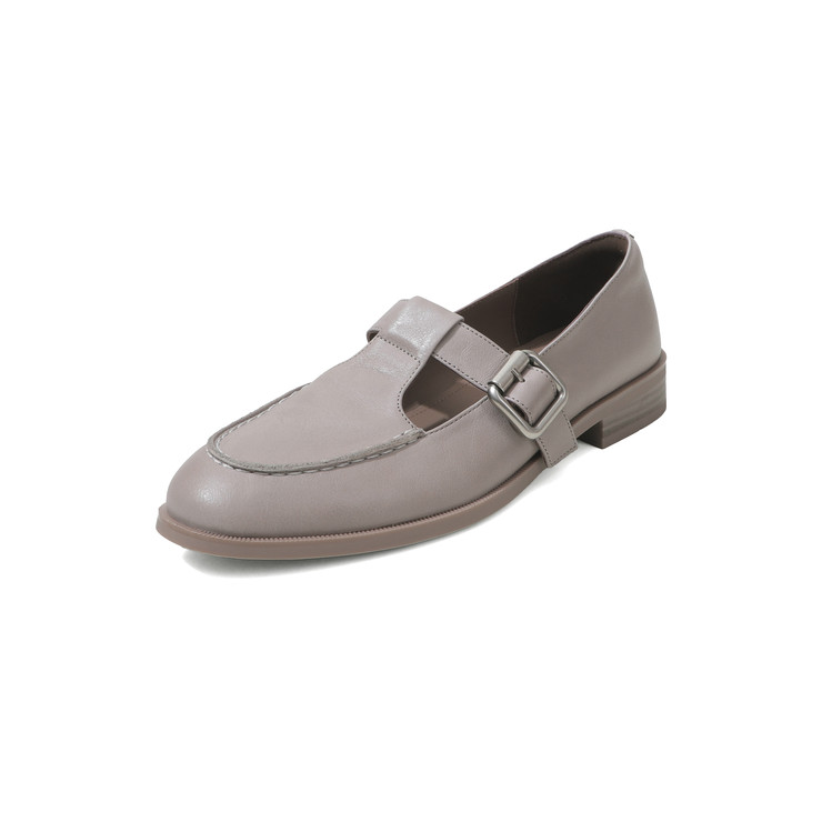 Grey Buckle Mary Jane