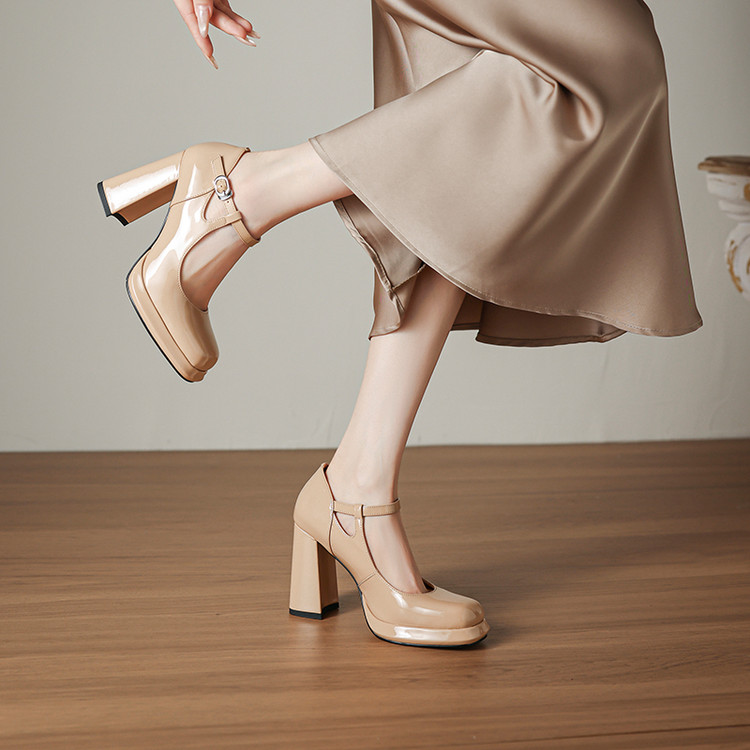 Nude Platform Heels
