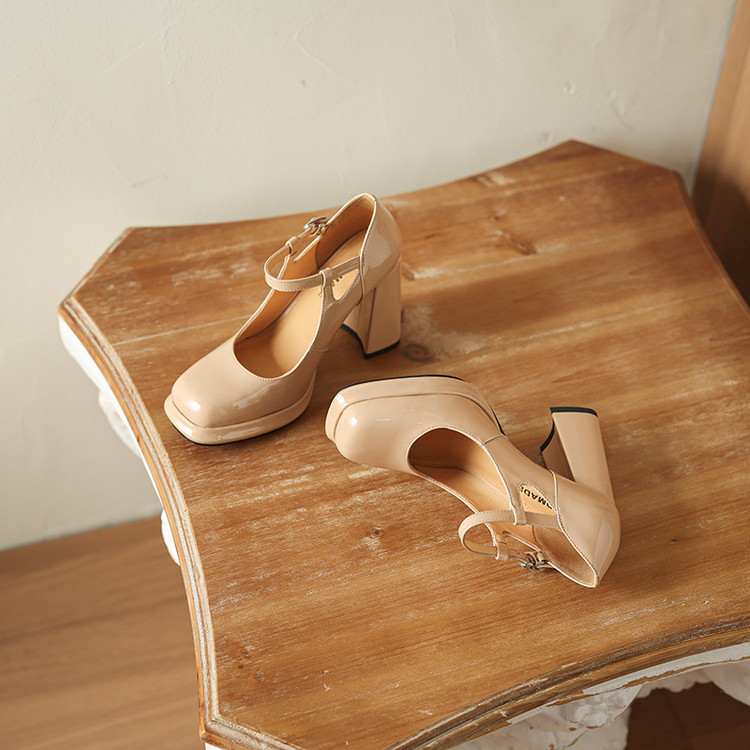 Nude Platform Heels