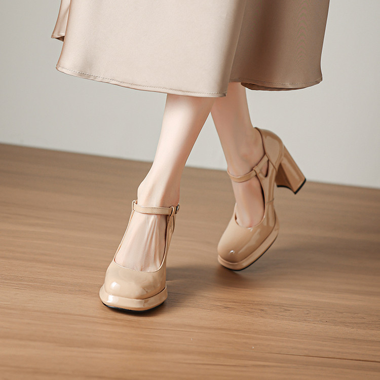 Nude Platform Heels