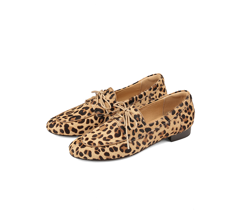 Pony Hair Leopard Loafers