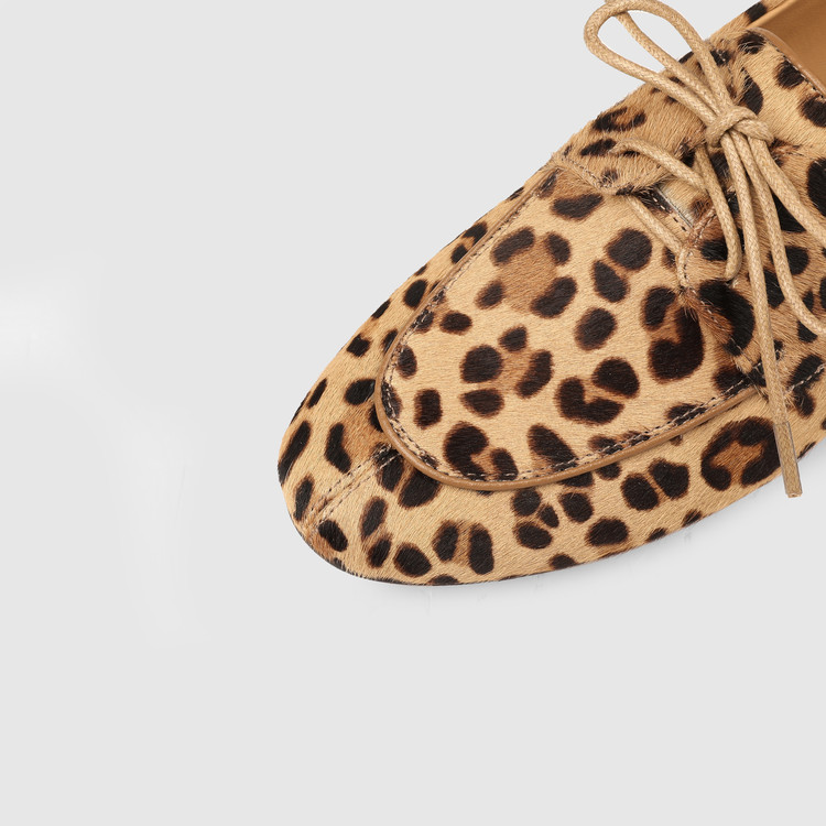 Pony Hair Leopard Loafers