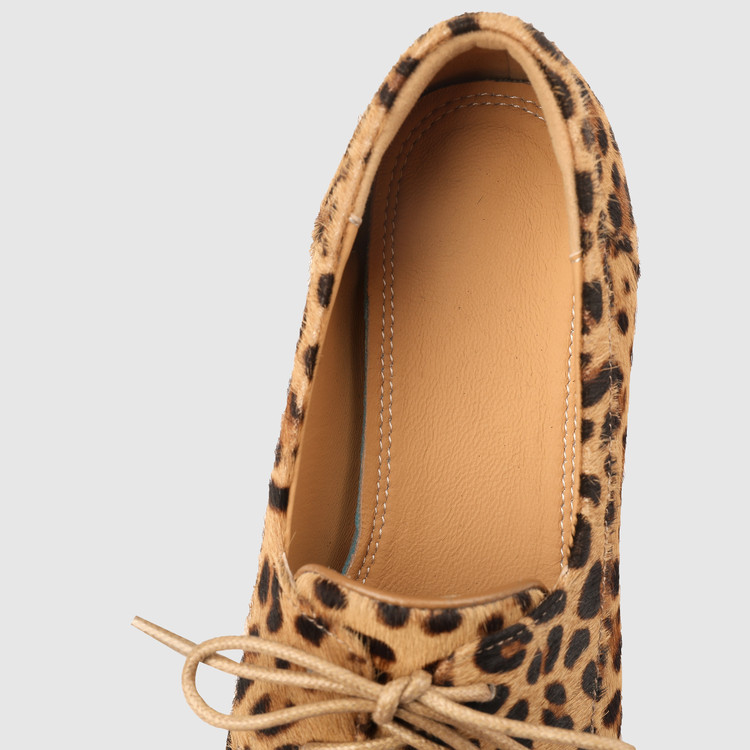 Pony Hair Leopard Loafers