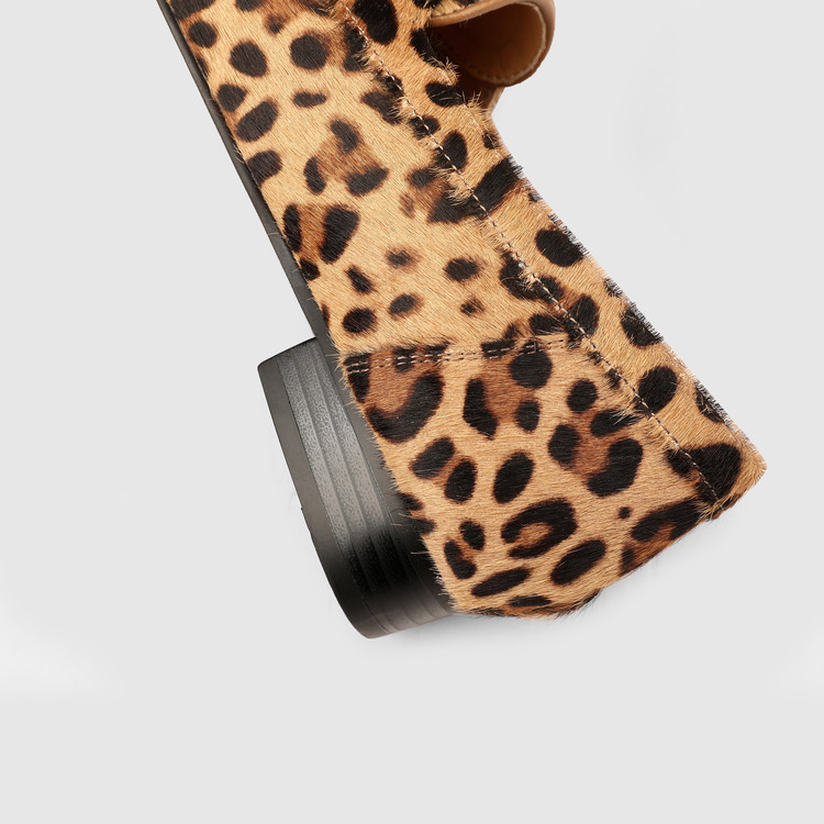 Pony Hair Leopard Loafers
