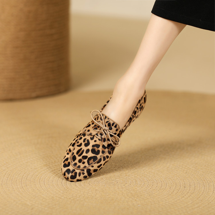 Pony Hair Leopard Loafers