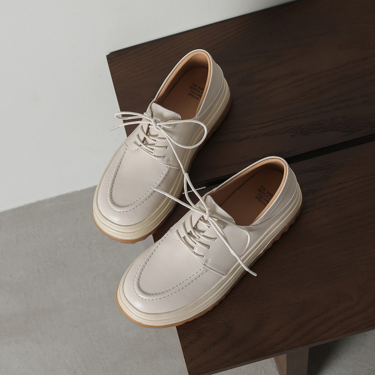 Cream Platform Shoes