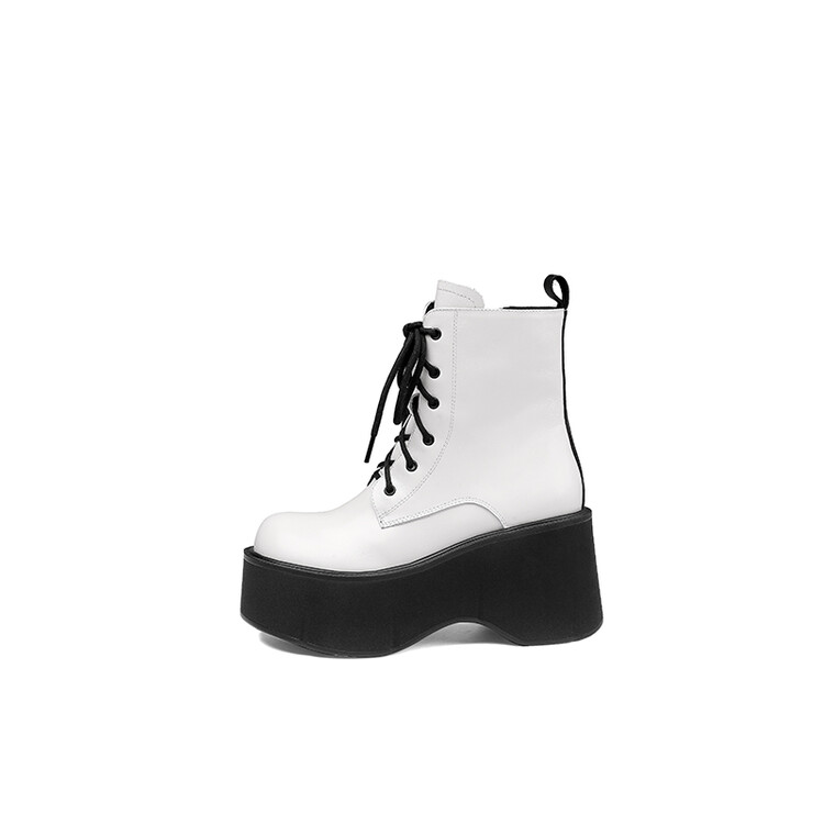 White Platform Boots