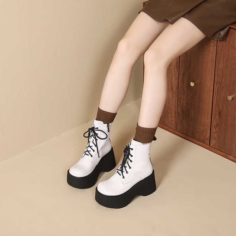 White Platform Boots