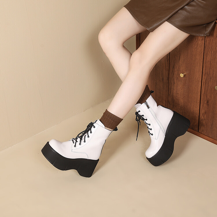 White Platform Boots