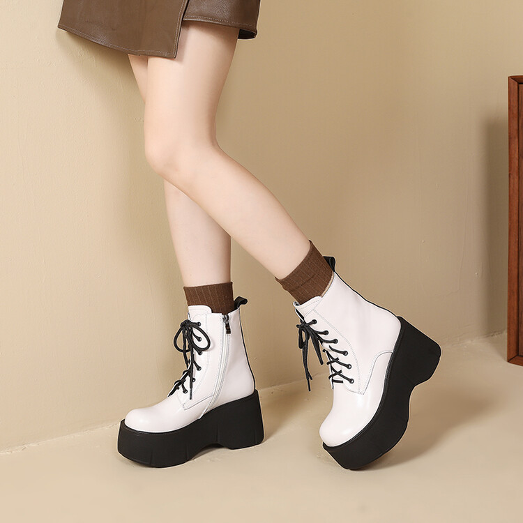 White Platform Boots