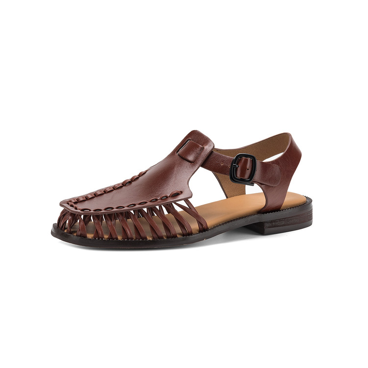 Chocolate Woven Sandals
