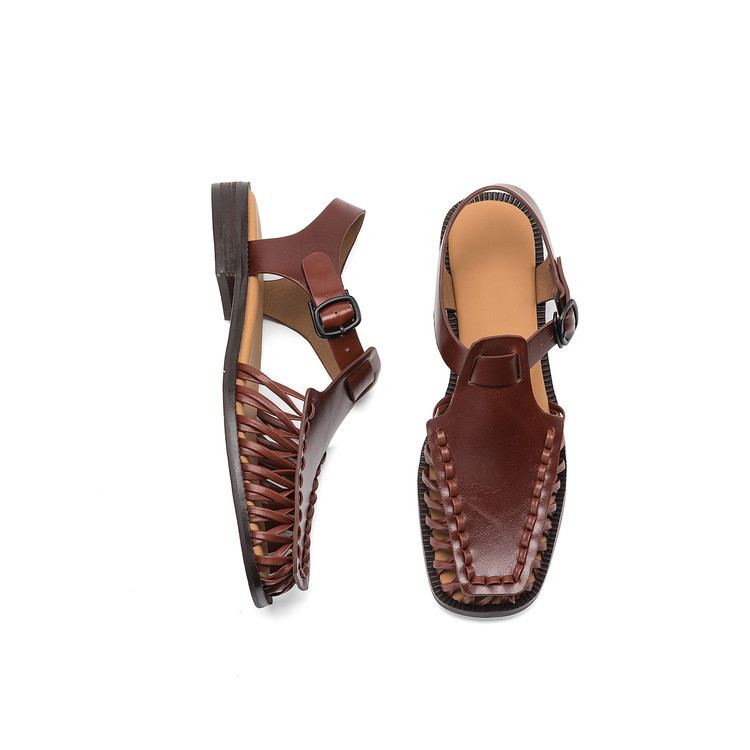 Chocolate Woven Sandals