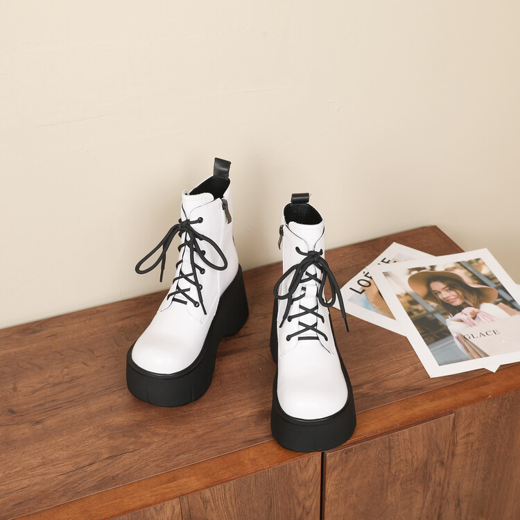 White Platform Boots