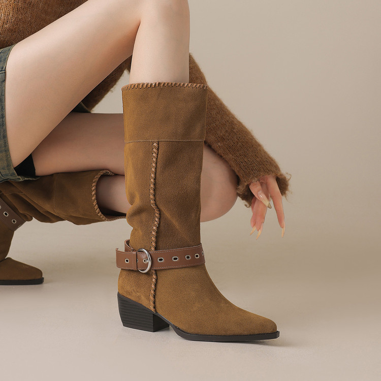 Camel Western Boots