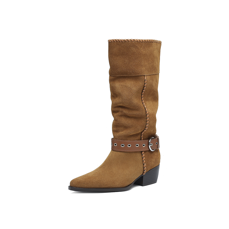 Camel Western Boots