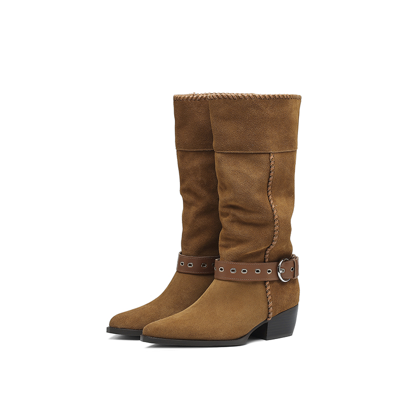 Camel Western Boots