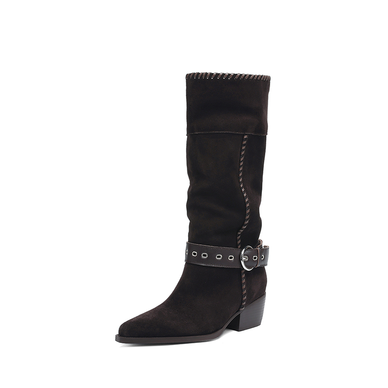 Dark Brown Western Boots