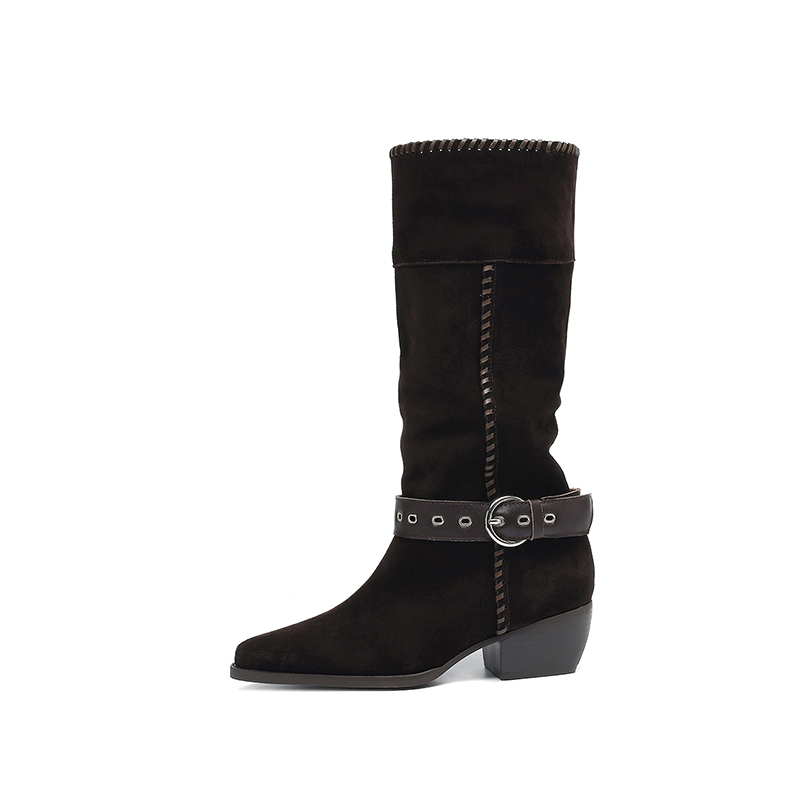 Dark Brown Western Boots