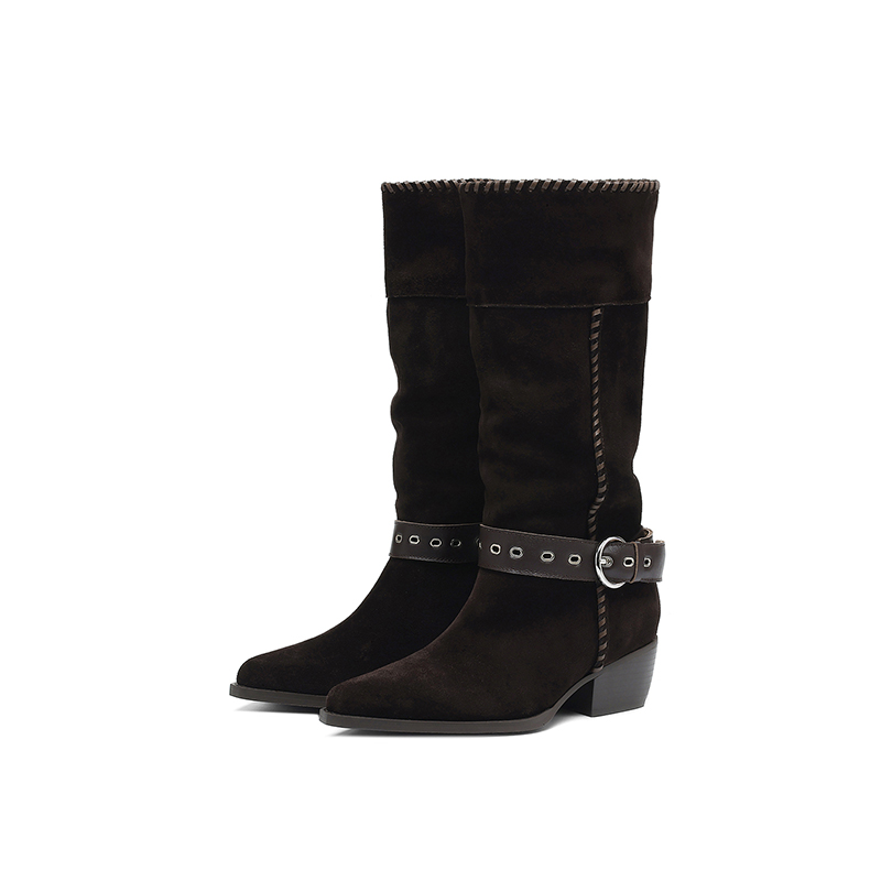 Dark Brown Western Boots