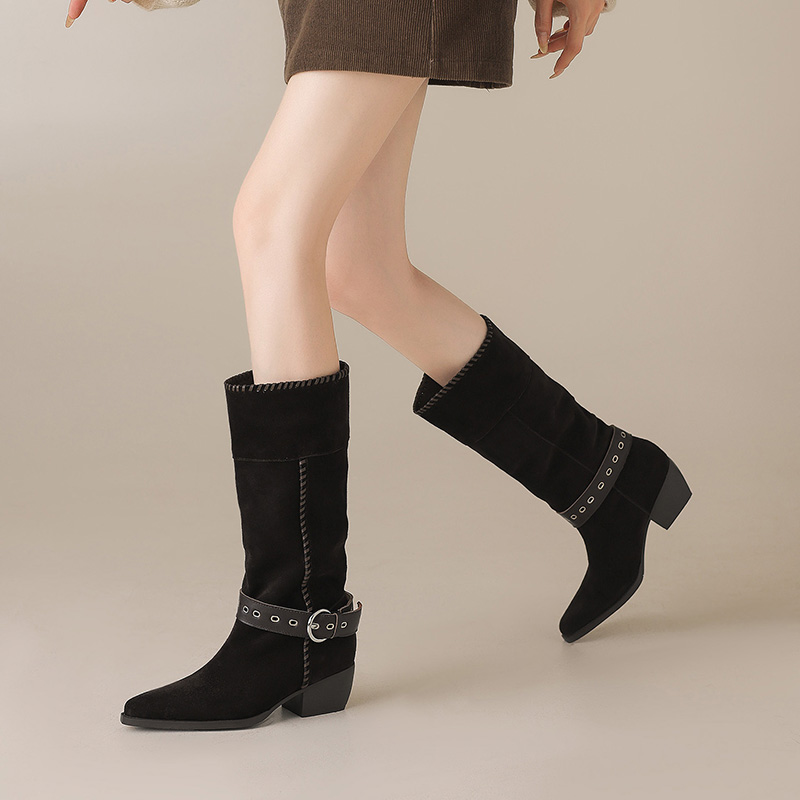 Dark Brown Western Boots
