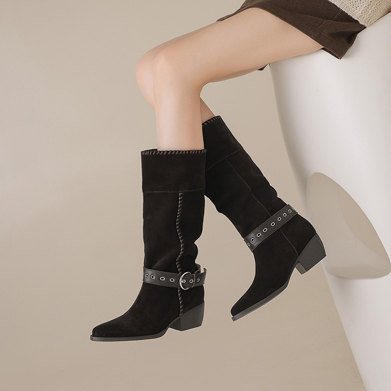 Dark Brown Western Boots
