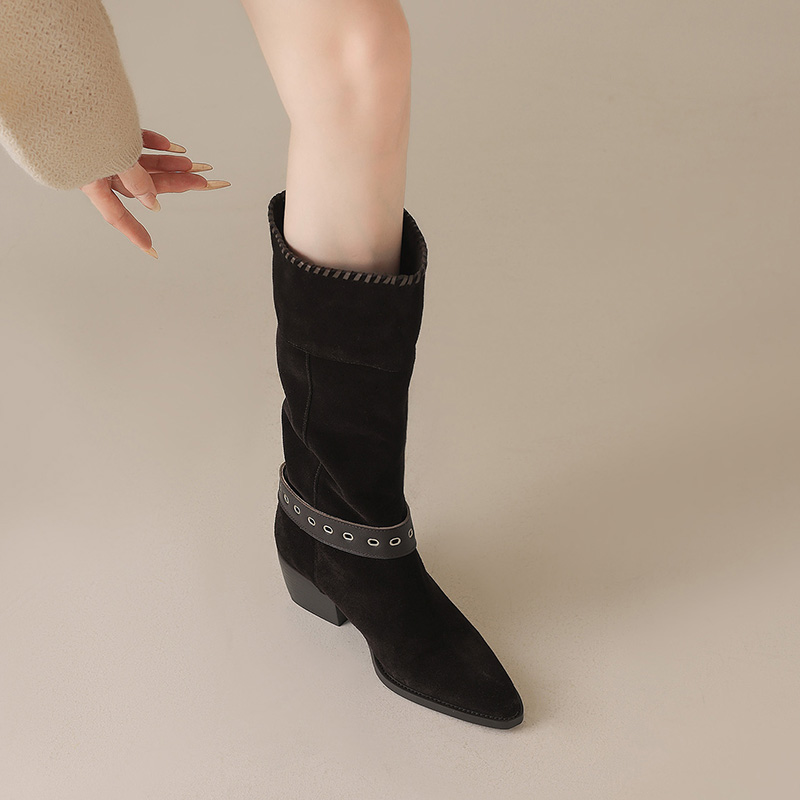 Dark Brown Western Boots