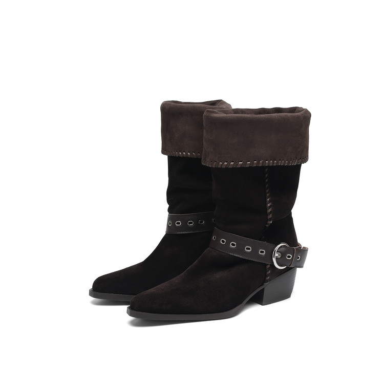 Dark Brown Western Boots