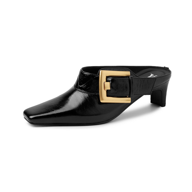 Square-toe Mules