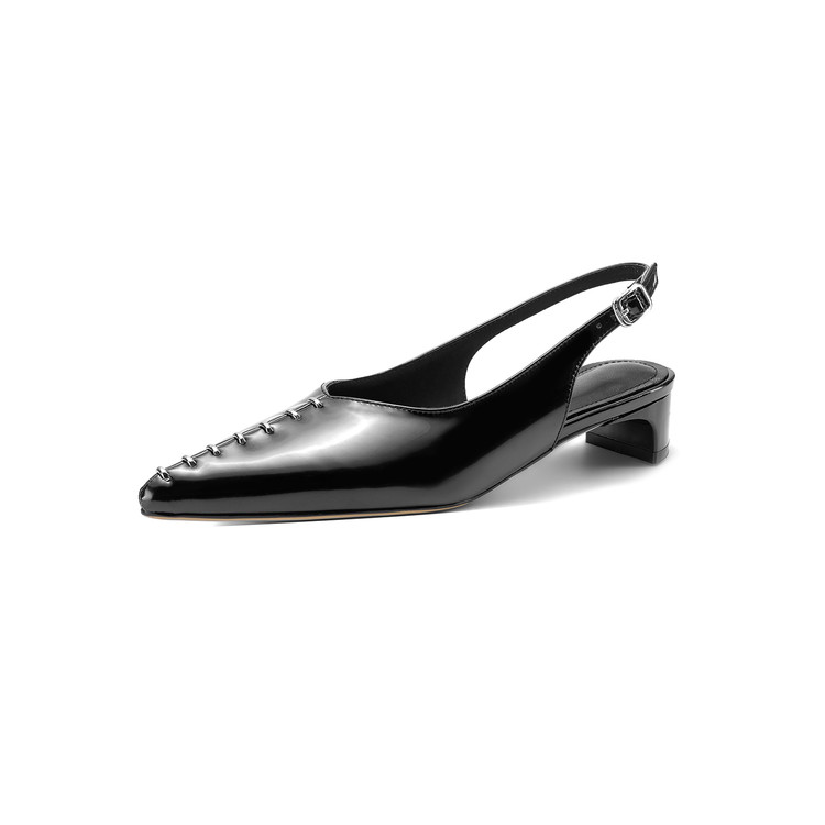 Slingback Black Heels