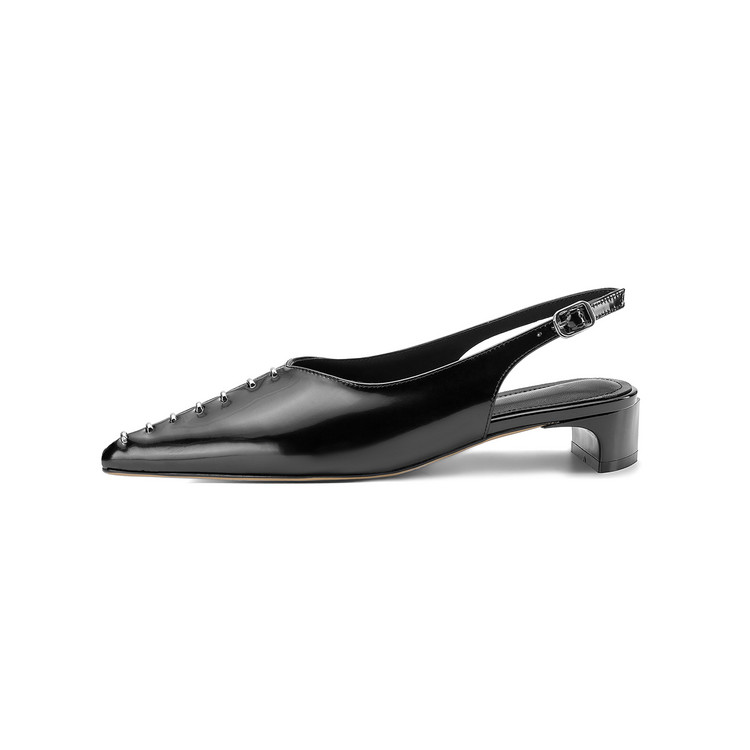 Slingback Black Heels