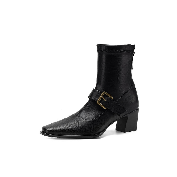 Black Pointed-toe Boots