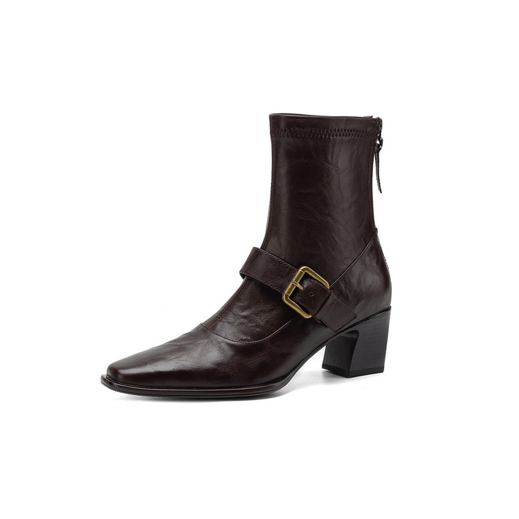 Dark Brown Ankle Boots