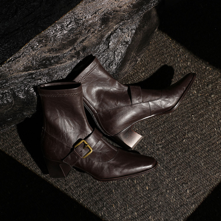 Dark Brown Ankle Boots