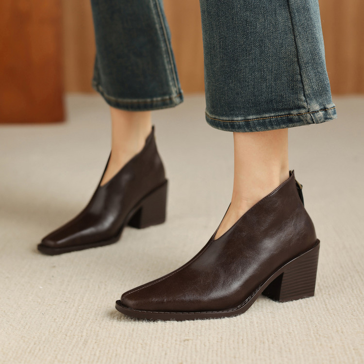 Dark Brown Ankle Boots