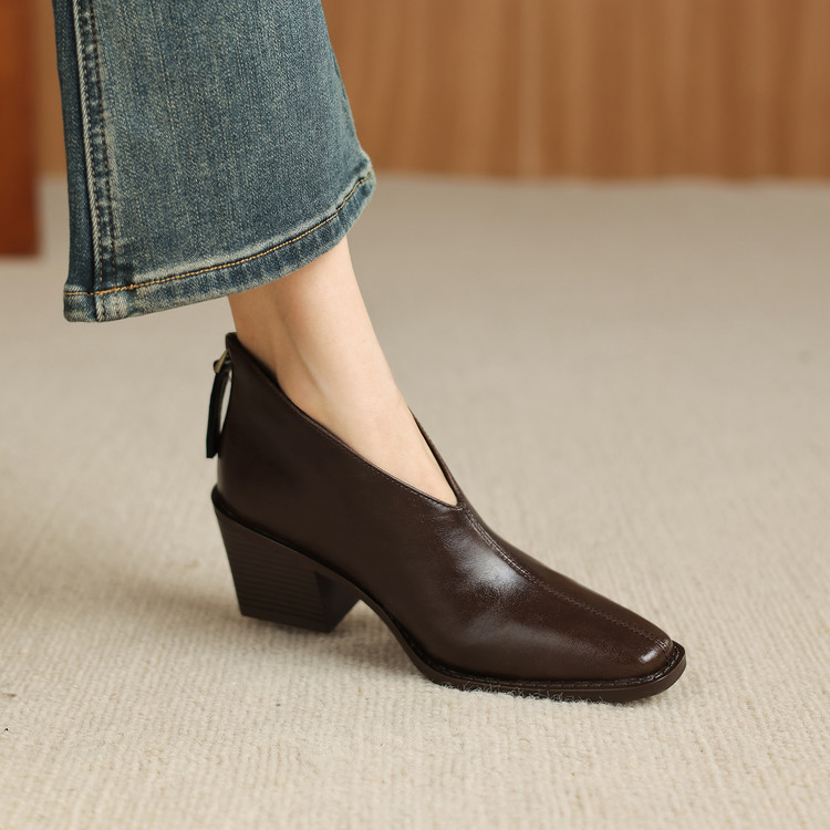 Dark Brown Ankle Boots