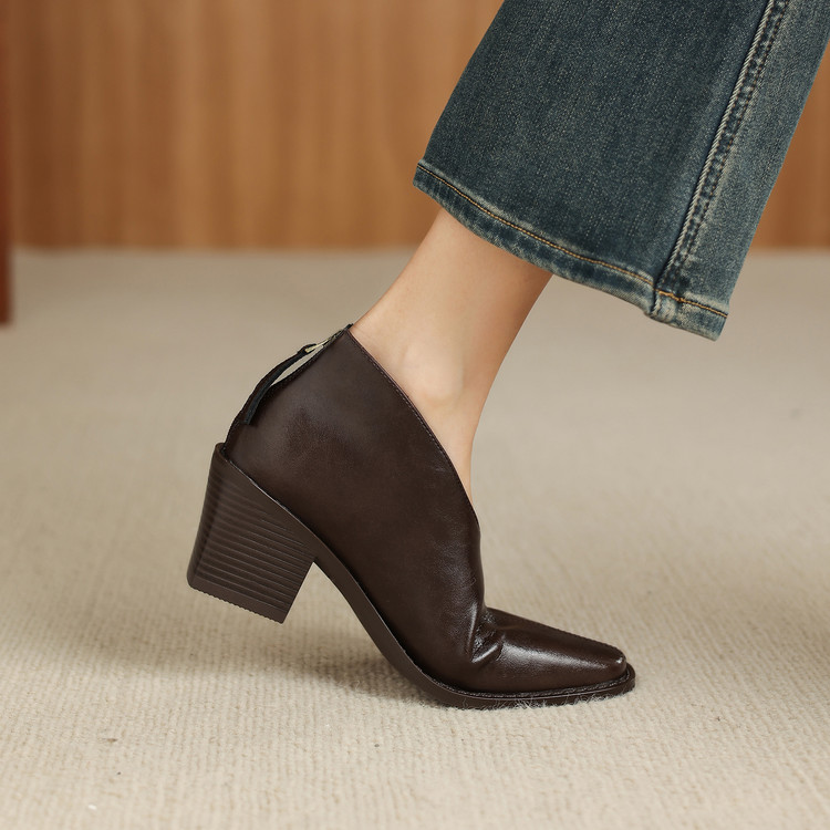 Dark Brown Ankle Boots