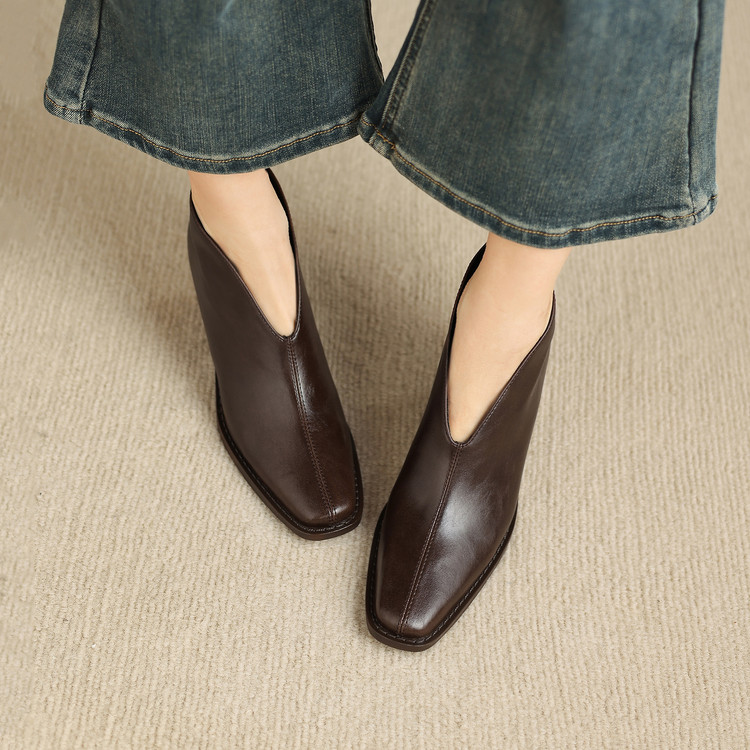 Dark Brown Ankle Boots