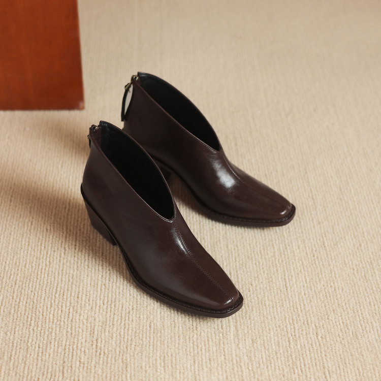 Dark Brown Ankle Boots