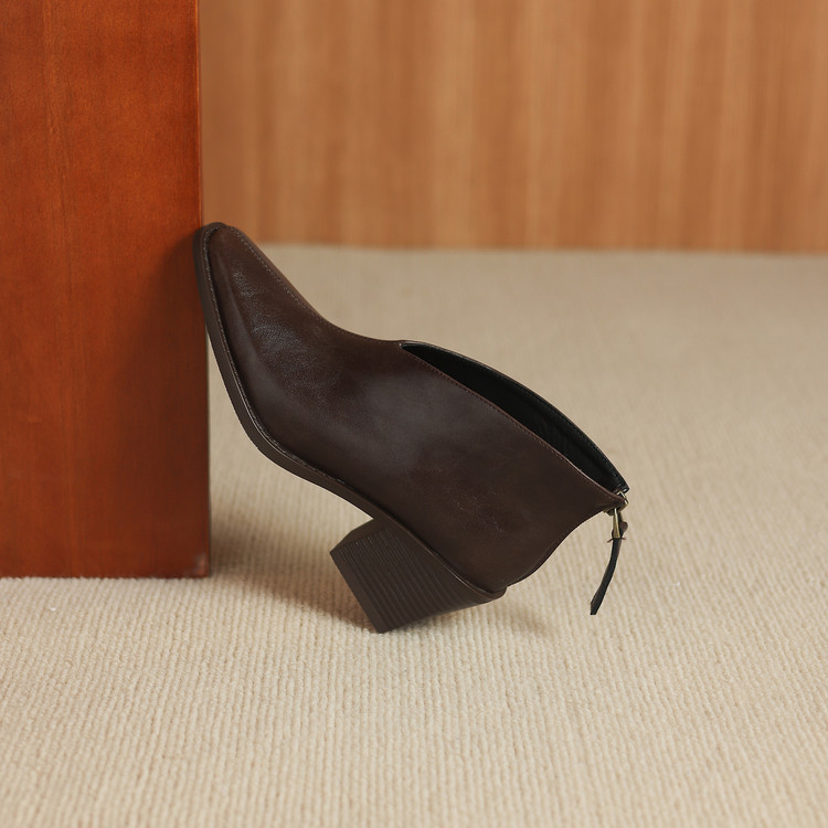 Dark Brown Ankle Boots