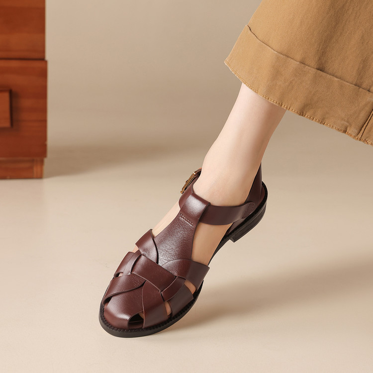 Brown Fisherman Sandals
