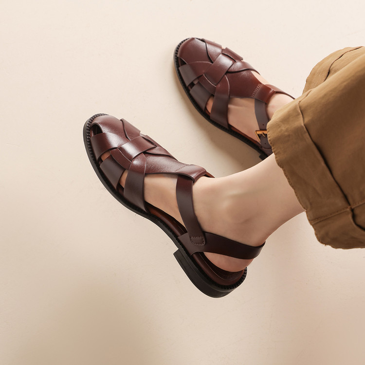 Brown Fisherman Sandals
